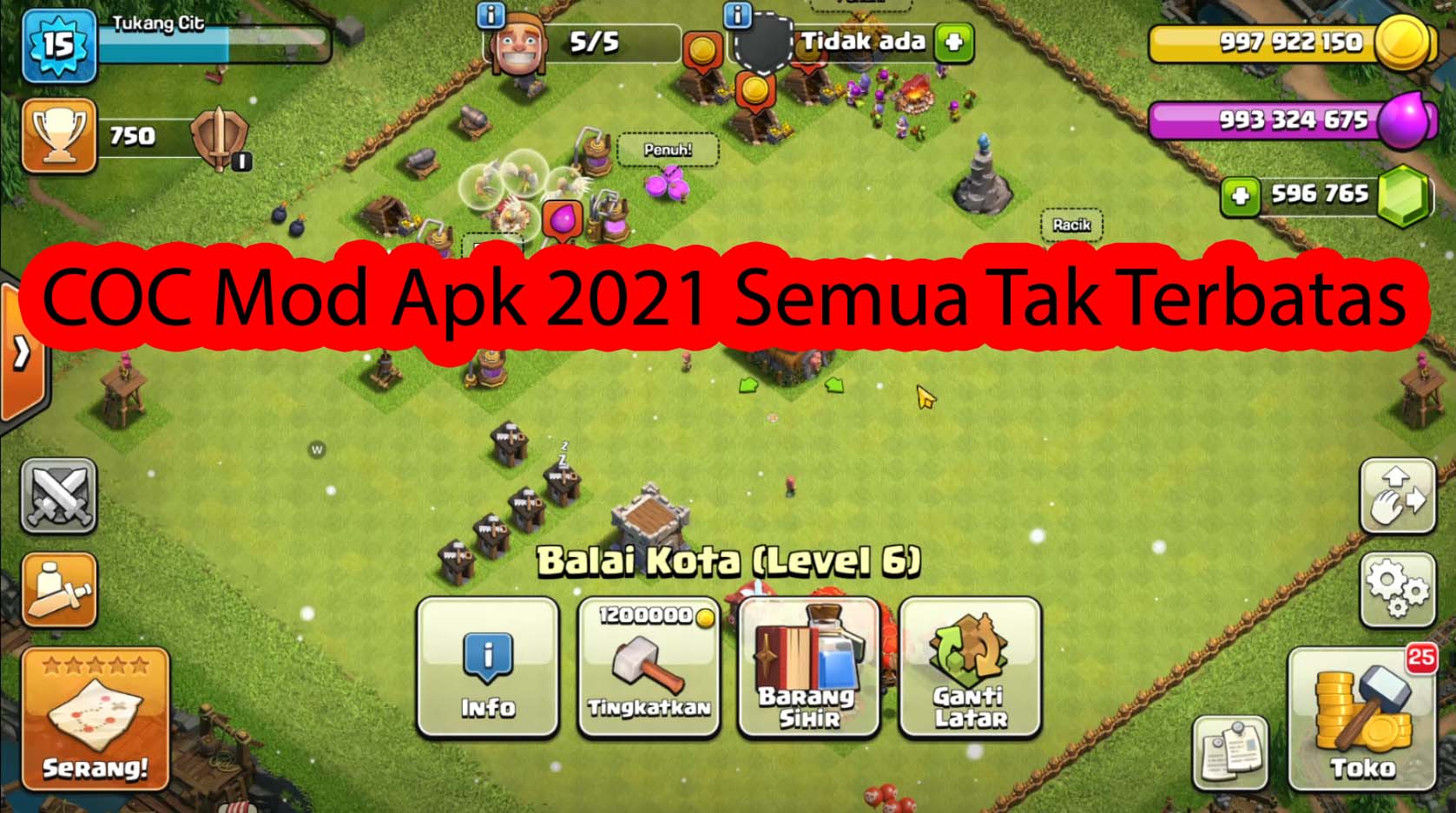 Clash of clans mod apk 2021